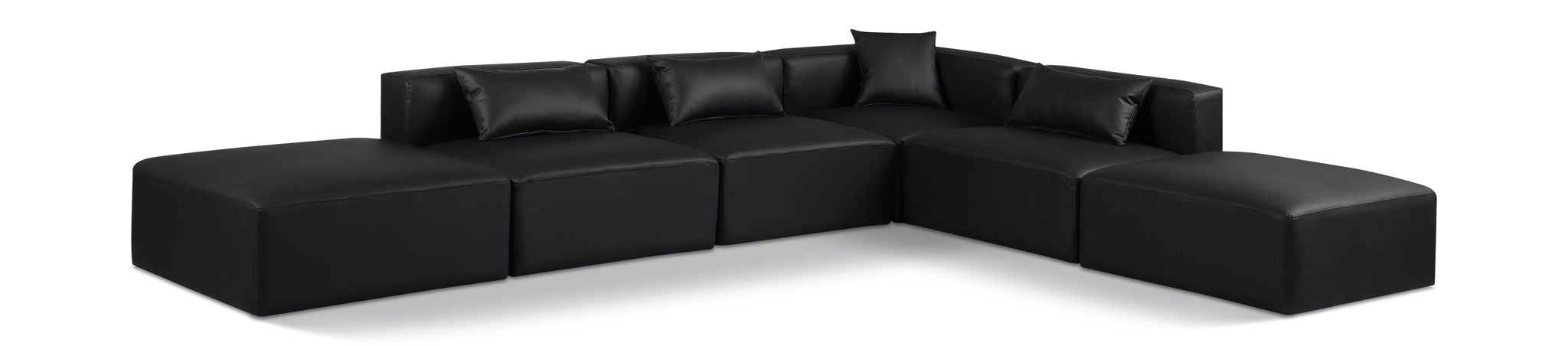 Cube - 6 Piece Modular Corner Armless Sectional