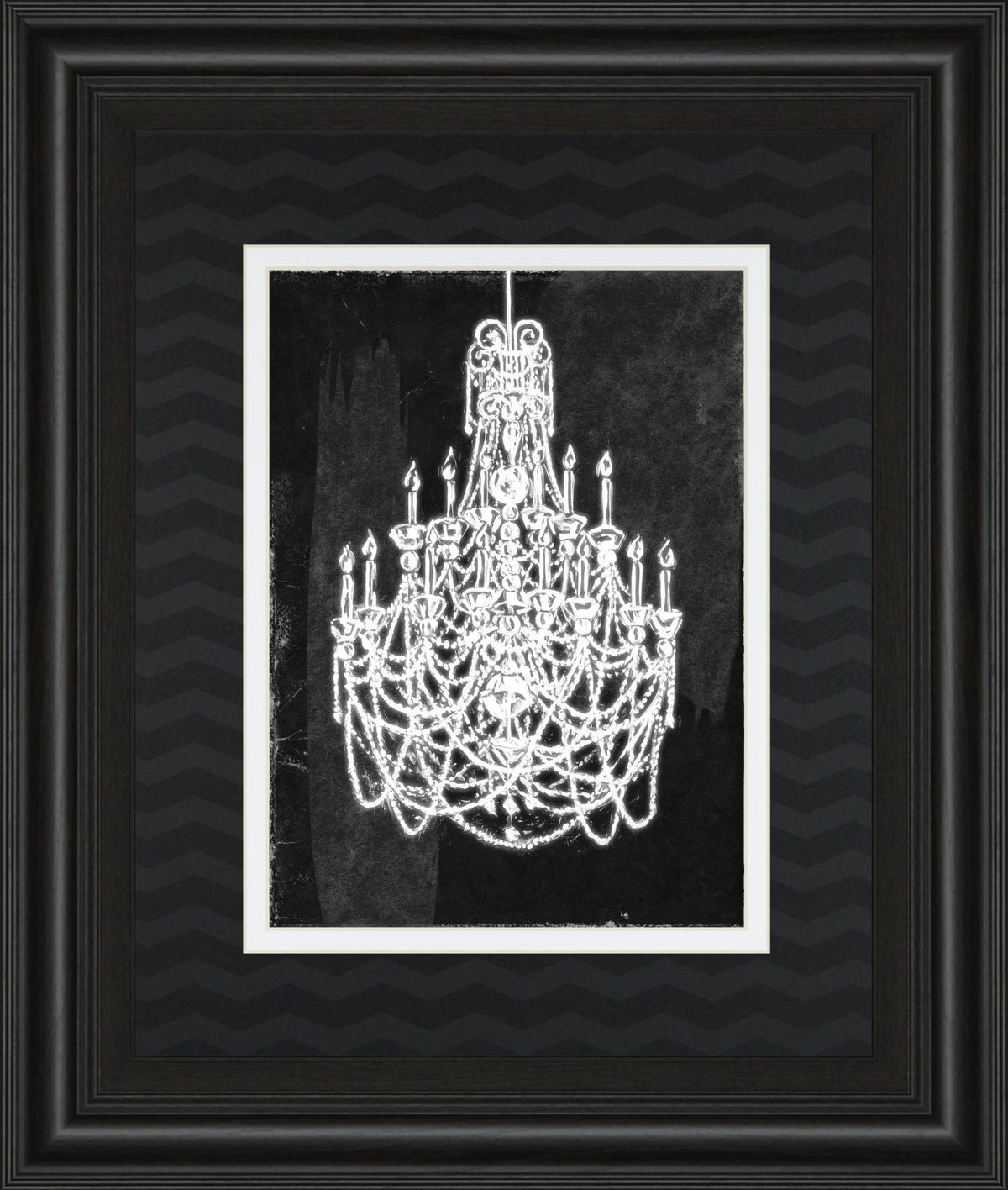 Luminous Twilight - 34" x 40" Framed Wall Art - Black