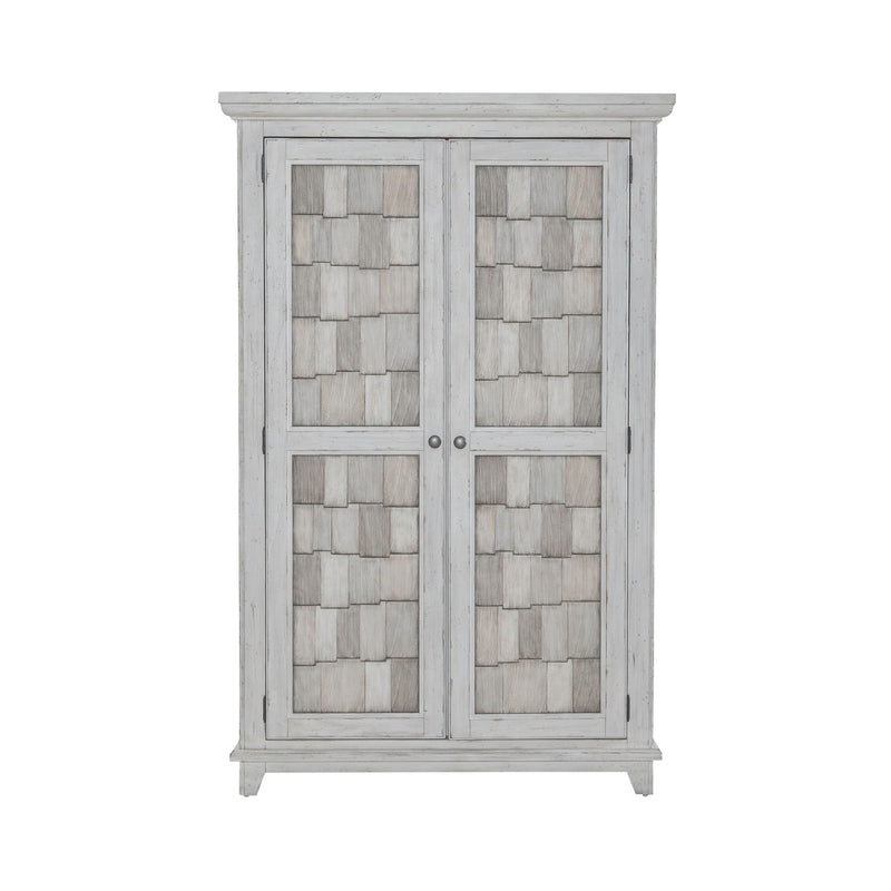 River Place - Armoire - Riverstone White & Tobacco