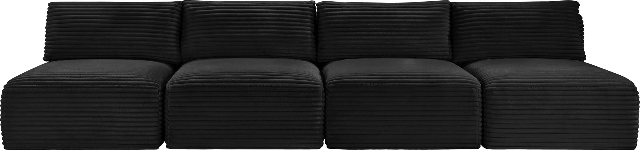 Shaggy - 4 Seat Modular Armless Sofa
