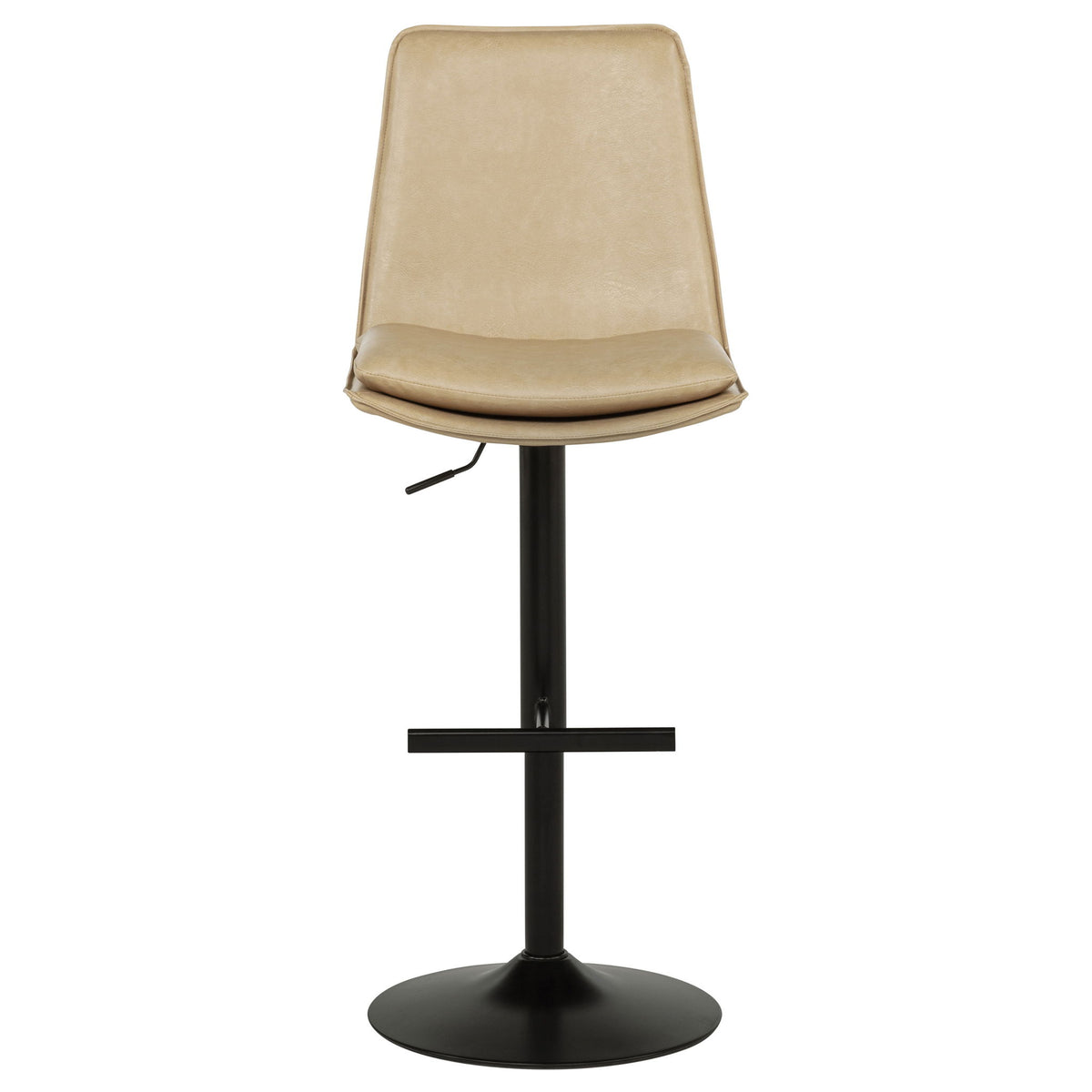 Eldridge Faux Leather Upholstered Adjustable Bar Stool Tan
