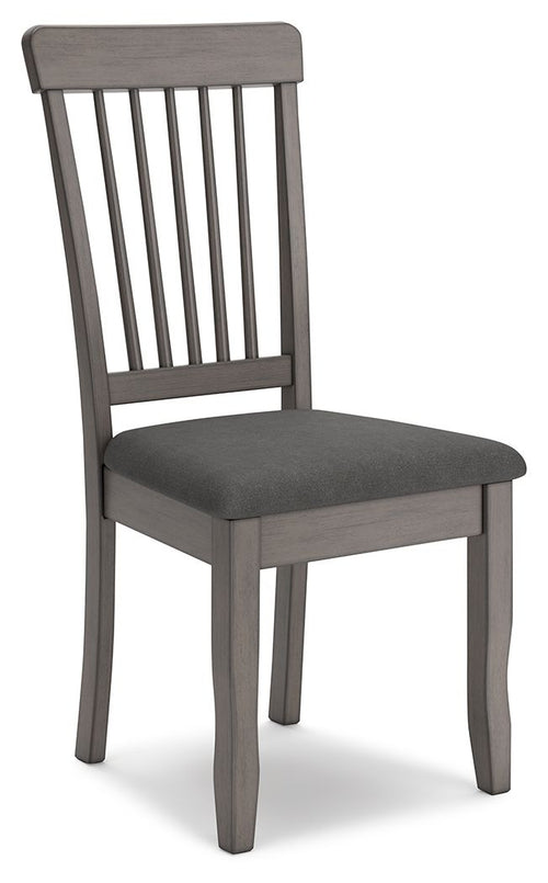 Shullden Dining Side Chairs, Gray (Set of 4)