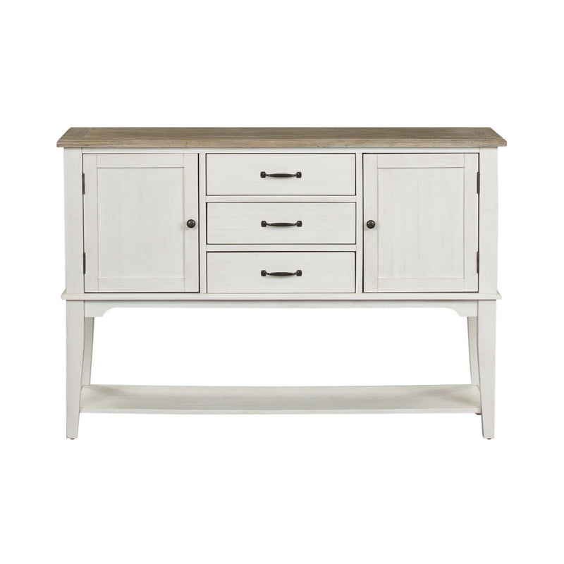 Summerville - Server - Soft White Wash / Wirebrushed Gray