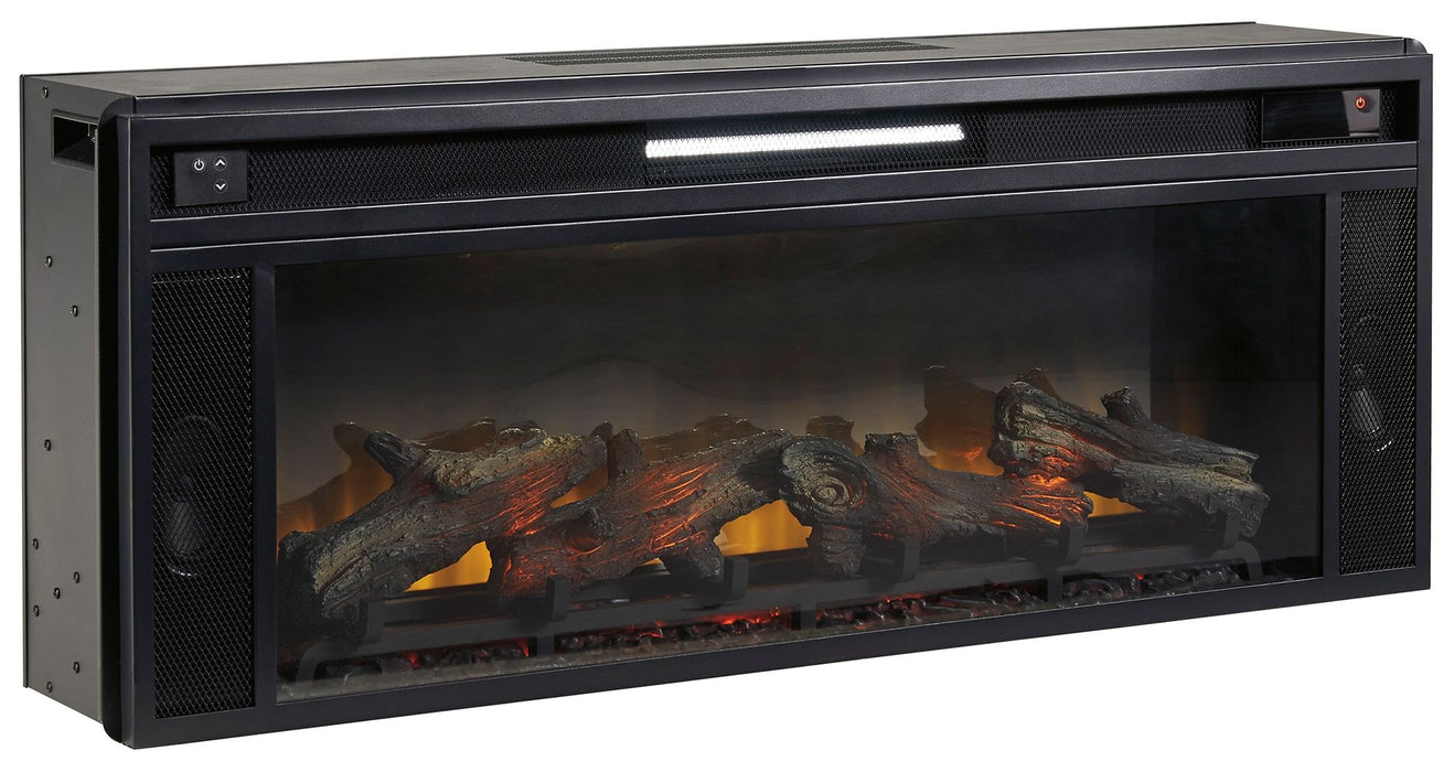 Entertainment - Black - Fireplace Insert - Rectangular