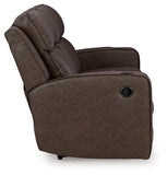 Lavenhorne Reclining Sofa with Drop Down Table - Pebble