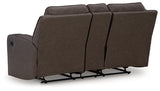 Lavenhorne Reclining Loveseat with Console - Pebble