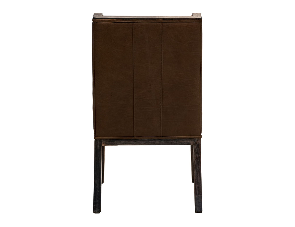 Balam - Leather Upholstered Chair (Set of 2) - Brown