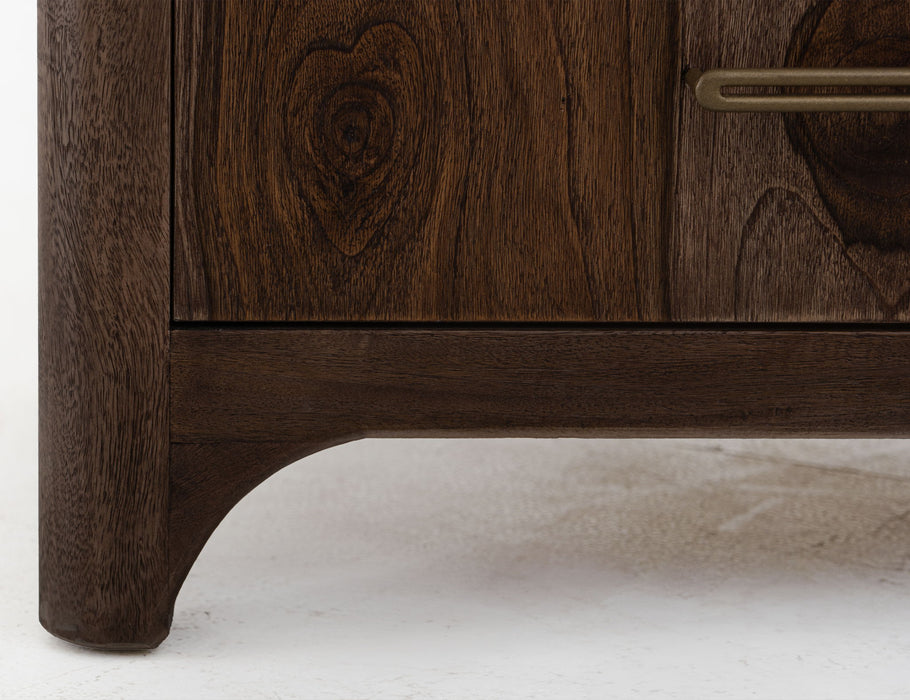 Praga - 6-Drawer Dresser - Almond / Barrel Brown