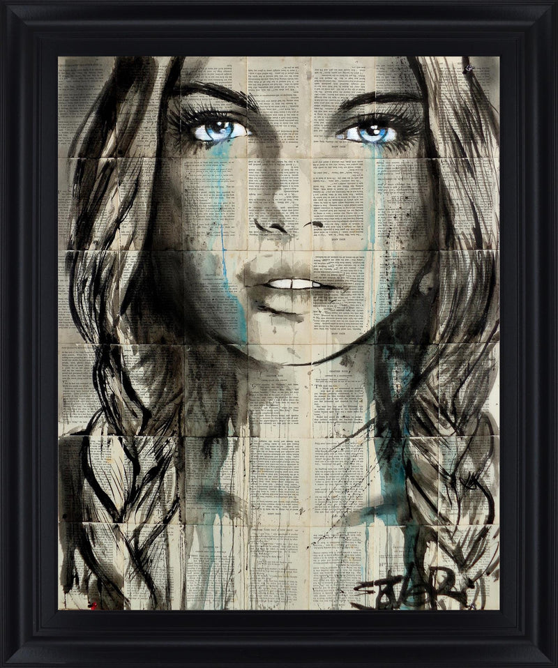 Vision - 28" x 34" Framed Wall Art - Dark Gray