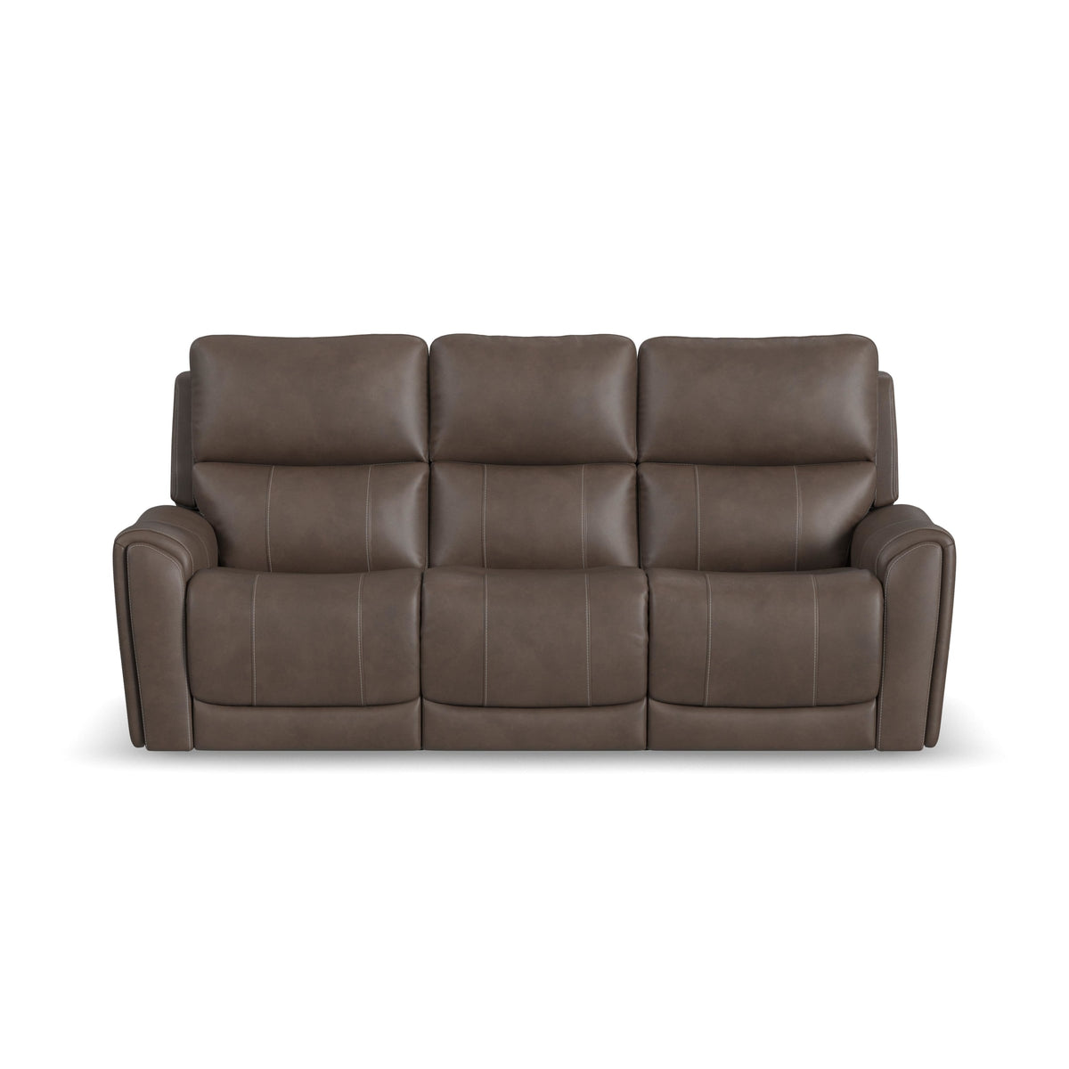 Flexsteel Carter Power Reclining Sofa with Console & Power Headrests & Lumbar