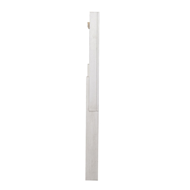 Mirage - King Travertine Panel Headboard - Wirebrushed White