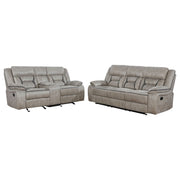 Greer Upholstered Reclining Sofa Set