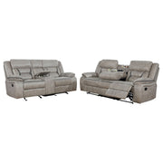 Greer Upholstered Reclining Sofa Set
