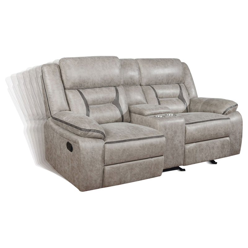 Greer Upholstered Reclining Sofa Set