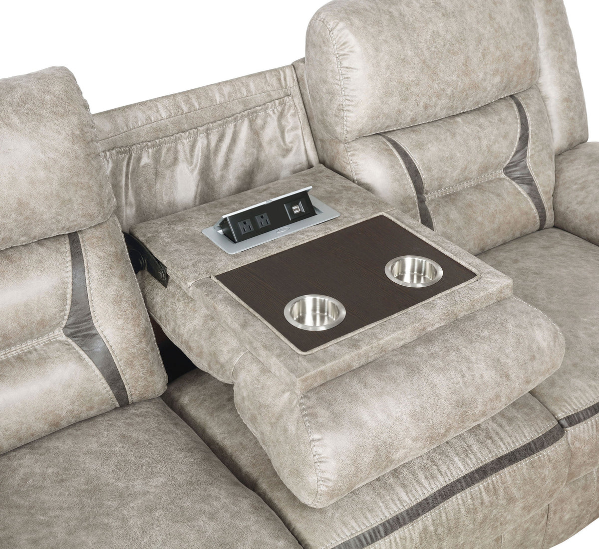 Greer Upholstered Reclining Sofa Set