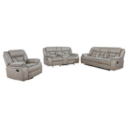 Greer Upholstered Reclining Sofa Set