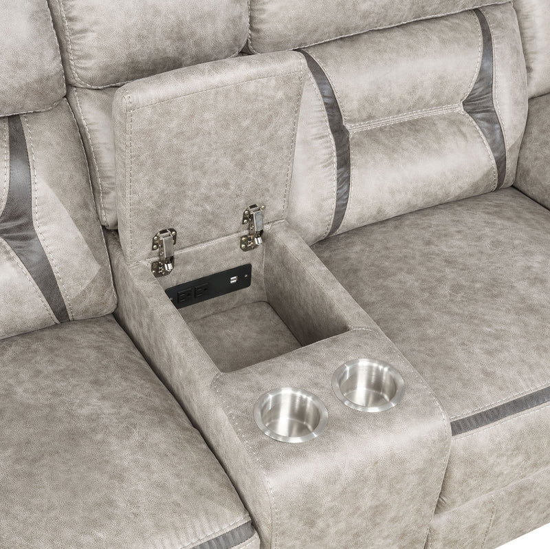 Greer Upholstered Reclining Sofa Set