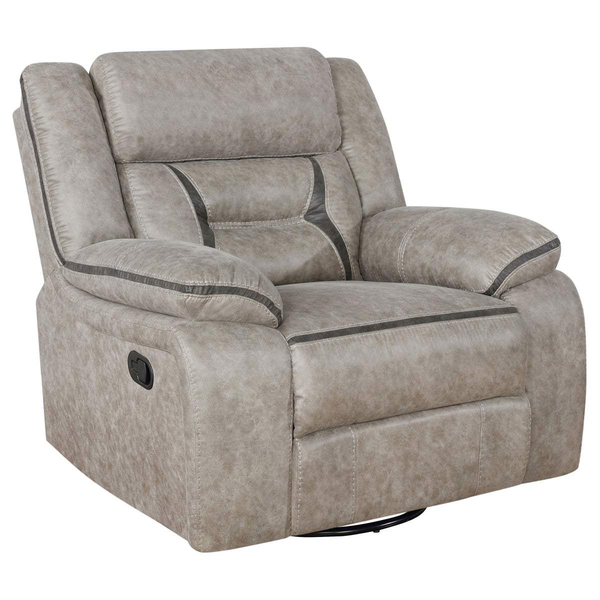 Greer Upholstered Swivel Glider Recliner Chair