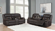 Greer Upholstered Reclining Sofa Set