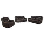 Greer Upholstered Reclining Sofa Set