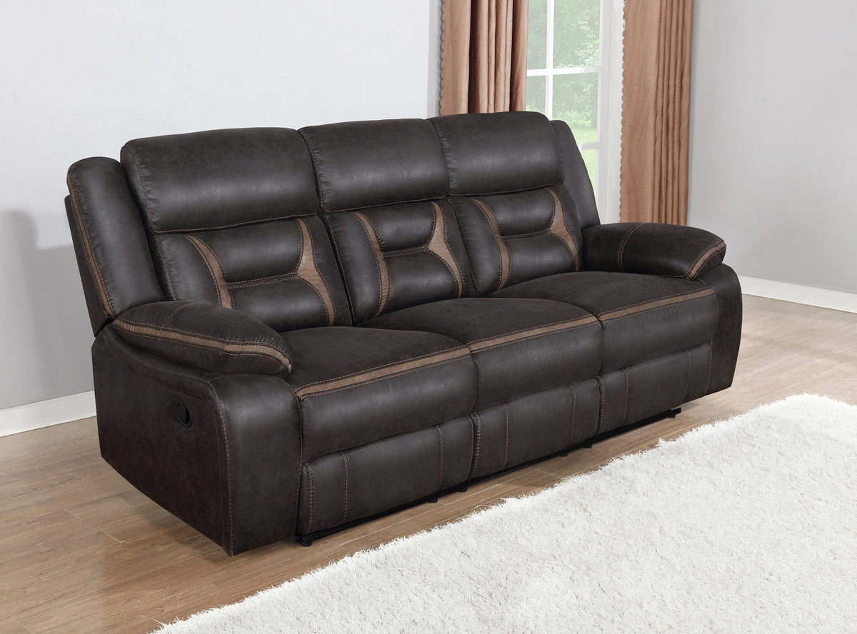 Greer Upholstered Motion Reclining Sofa