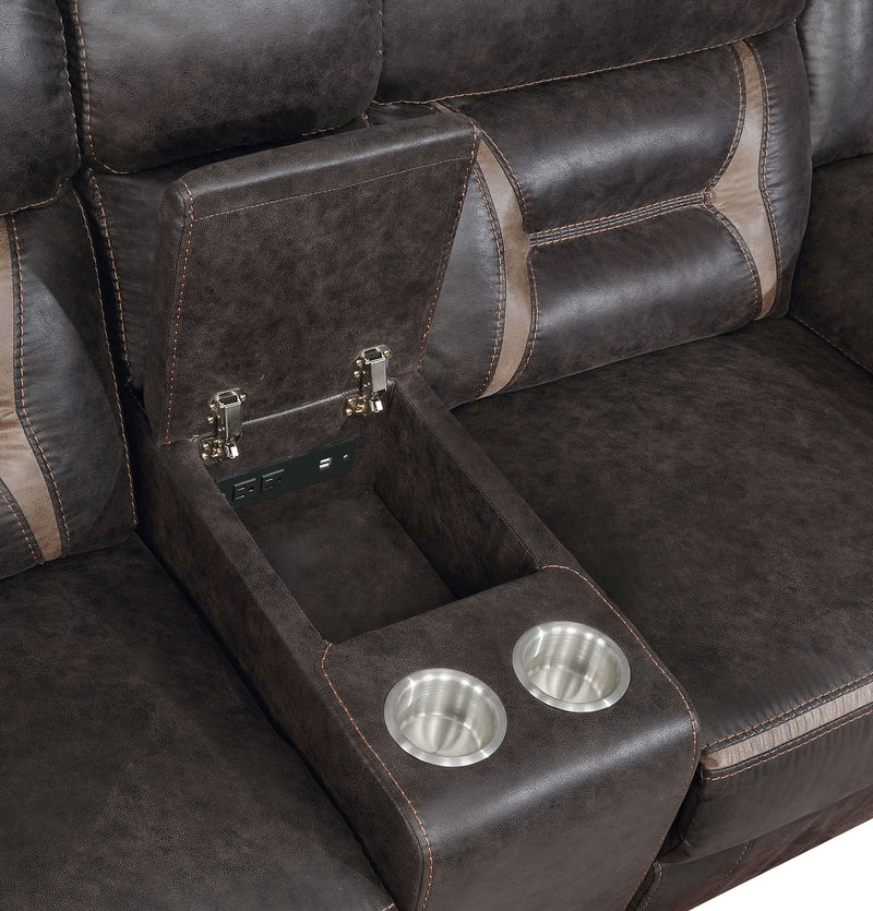 Greer Upholstered Motion Reclining Loveseat