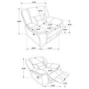 Greer Upholstered Swivel Glider Recliner Chair
