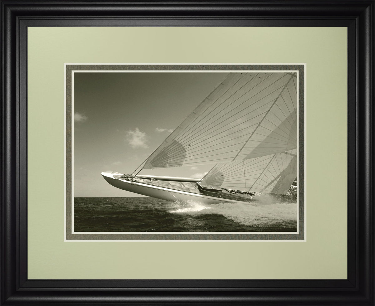 Sea Spray Il By Michael Kahn - Framed Print Wall Art - Gray