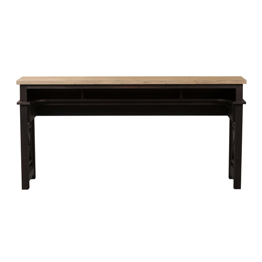 Heatherbrook - Console Bar Table - Charcoal & Ash