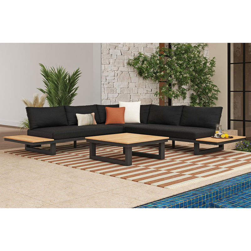 Cabana - Three Piece Outdoor Living Set - Black