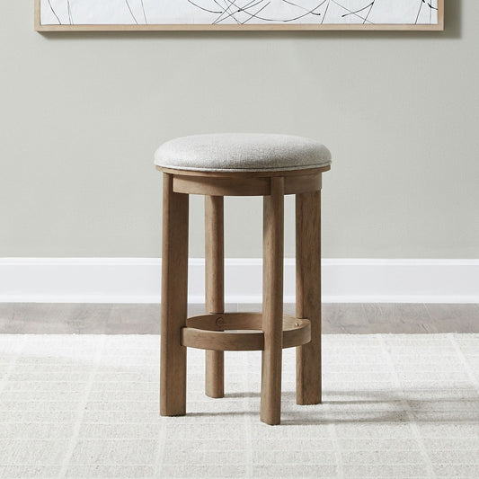Ballentine - Upholstered Console Stool - Weathered Bronze