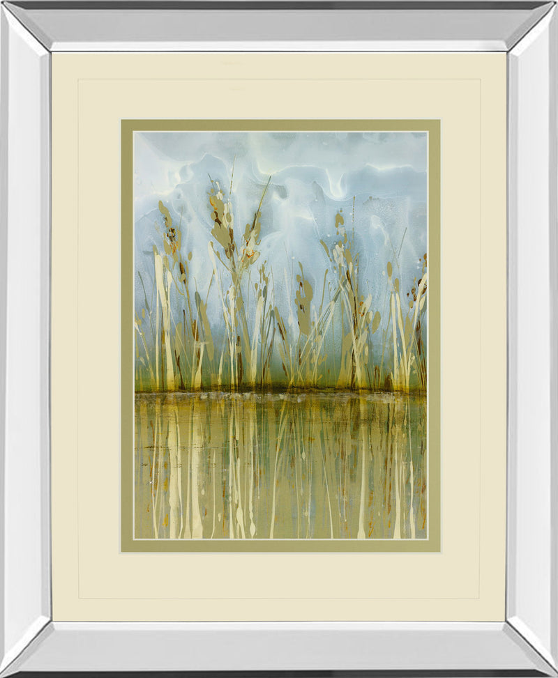 Allure By Hollack - Mirror Framed Print Wall Art - Beige