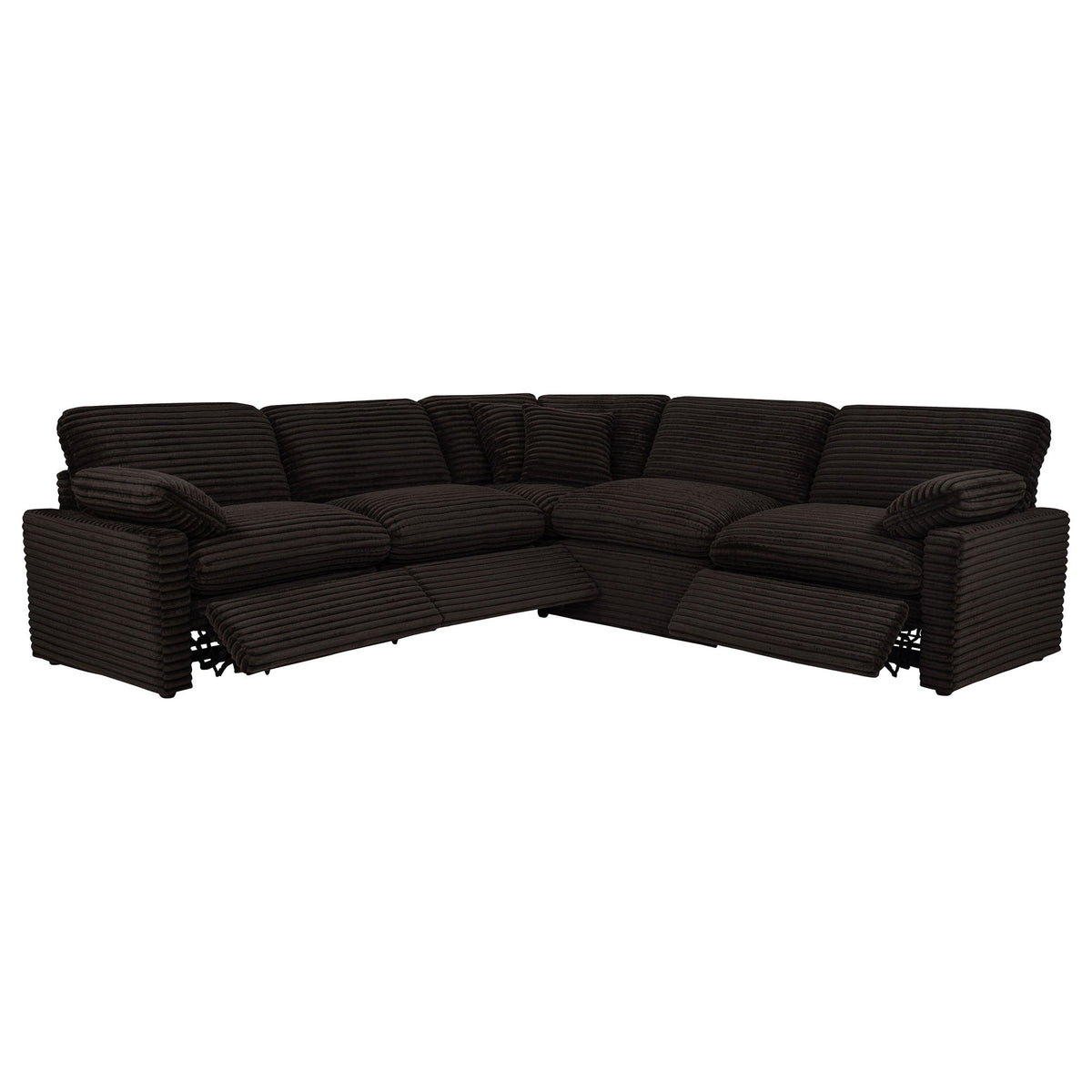 Collins 5-piece Modular Power Reclining Sectional Chocolate Brown