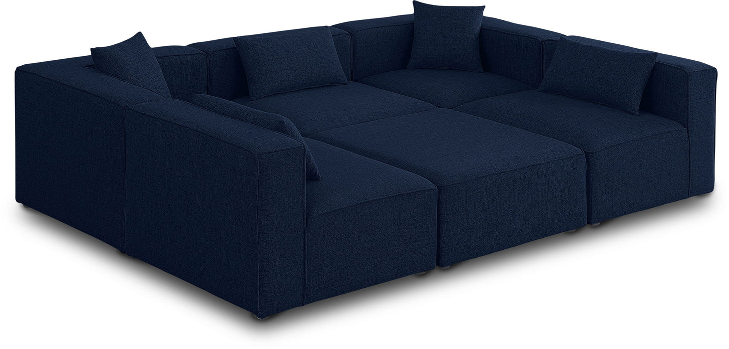 Cube - Linen 6 Piece Modular Sectional