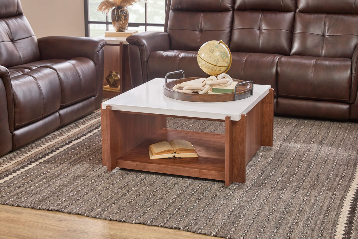 Flexsteel Lincoln Square Coffee Table with Casters