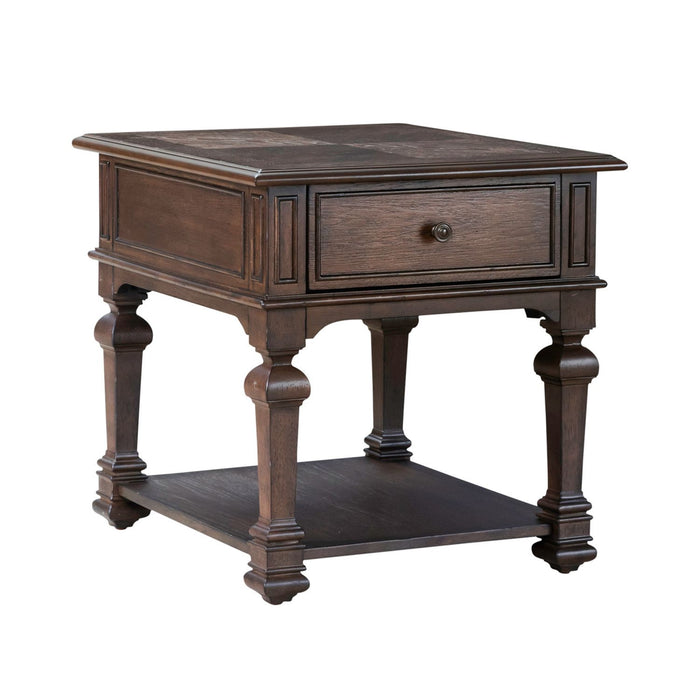 Provence Park - Drawer End Table - Brown