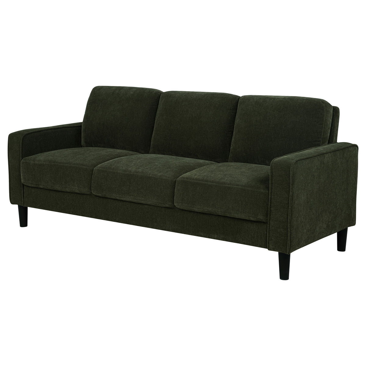 Ruth 77-inch Fabric Upholstered Track Arm Sofa Matcha Green