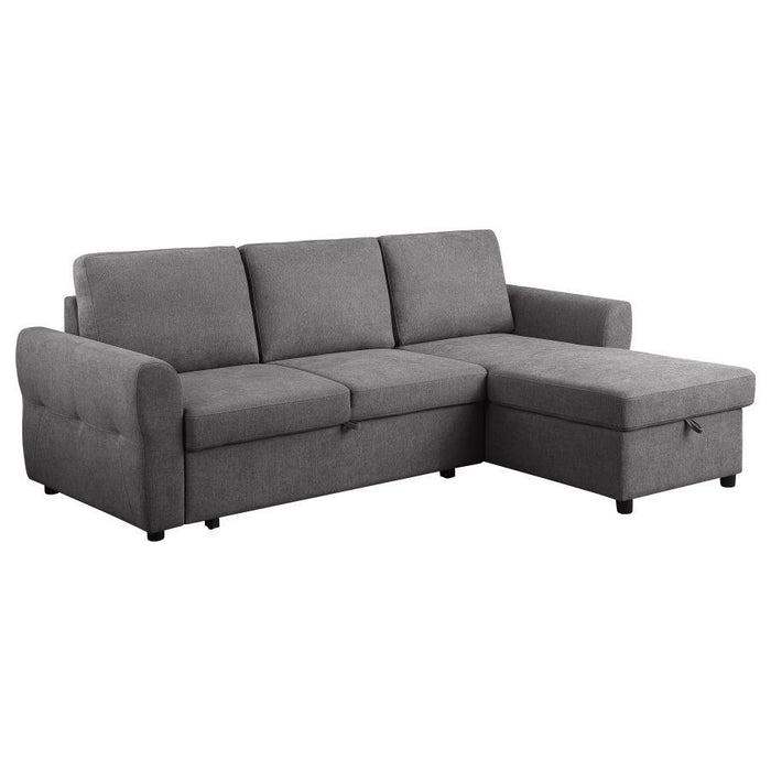 Samantha - Upholstered Storage Sleeper Sectional Sofa