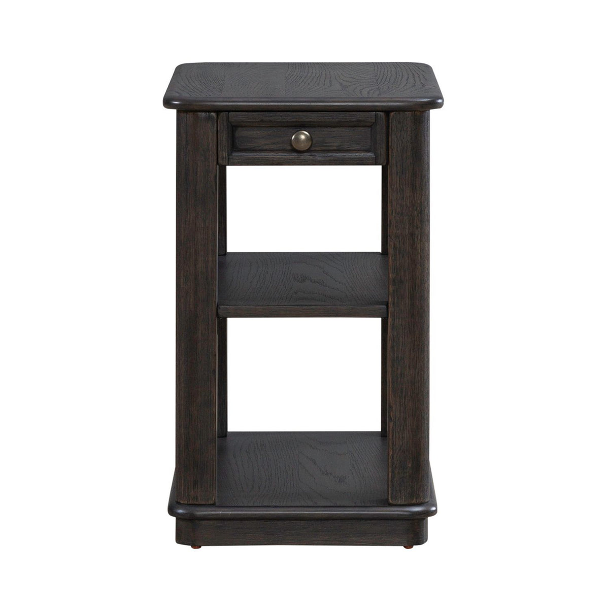Wallace - Chair Side Table - Aged Oak