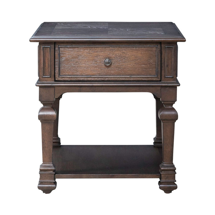 Provence Park - Drawer End Table - Brown