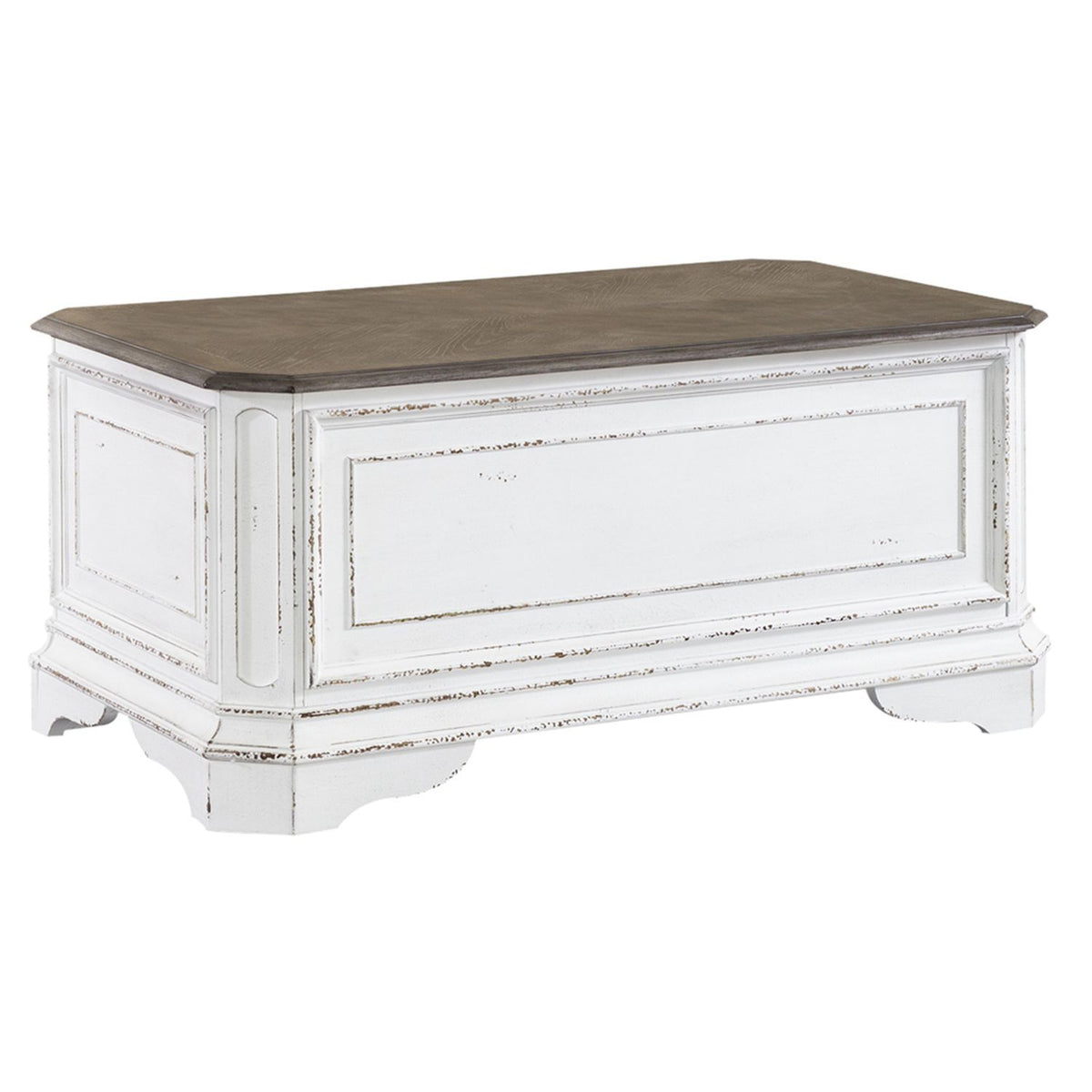 Magnolia Manor - Storage Trunk - Antique White