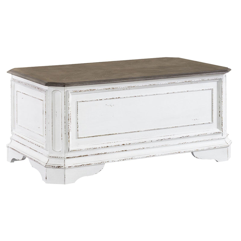 Magnolia Manor - Storage Trunk - Antique White