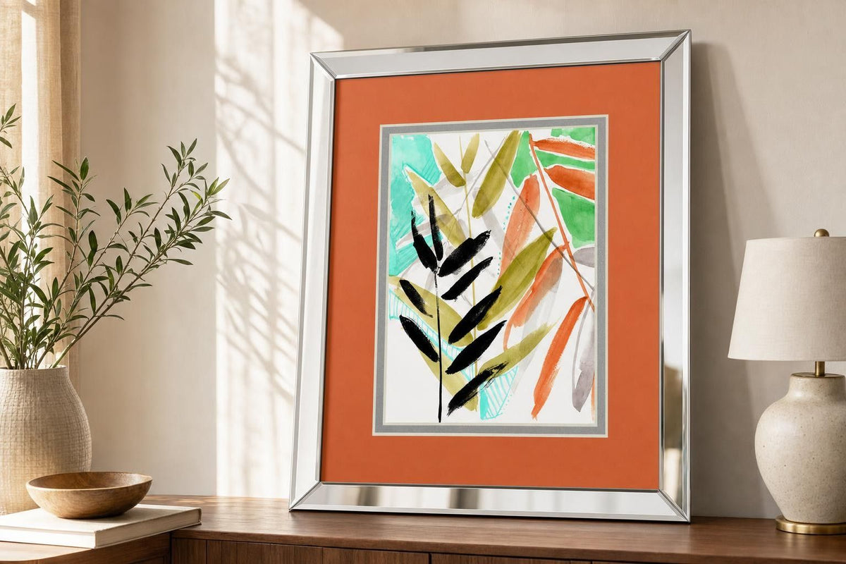 Vivid Fronds II By Jennifer Goldberger - Orange