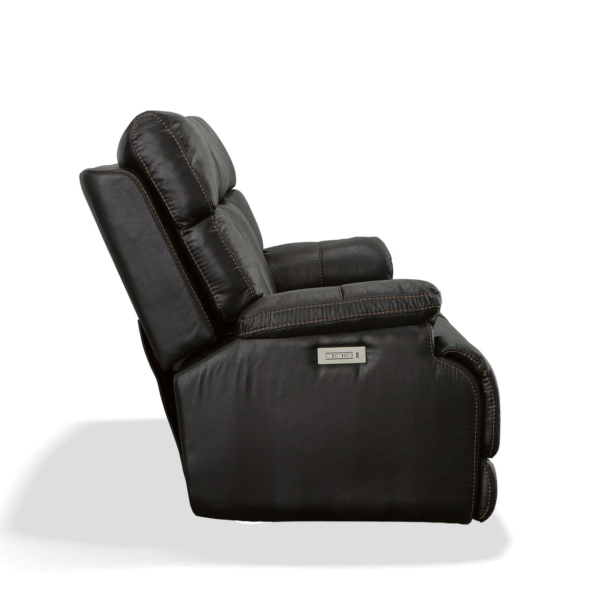 Flexsteel Clive Power Reclining Loveseat with Power Headrests & Lumbar