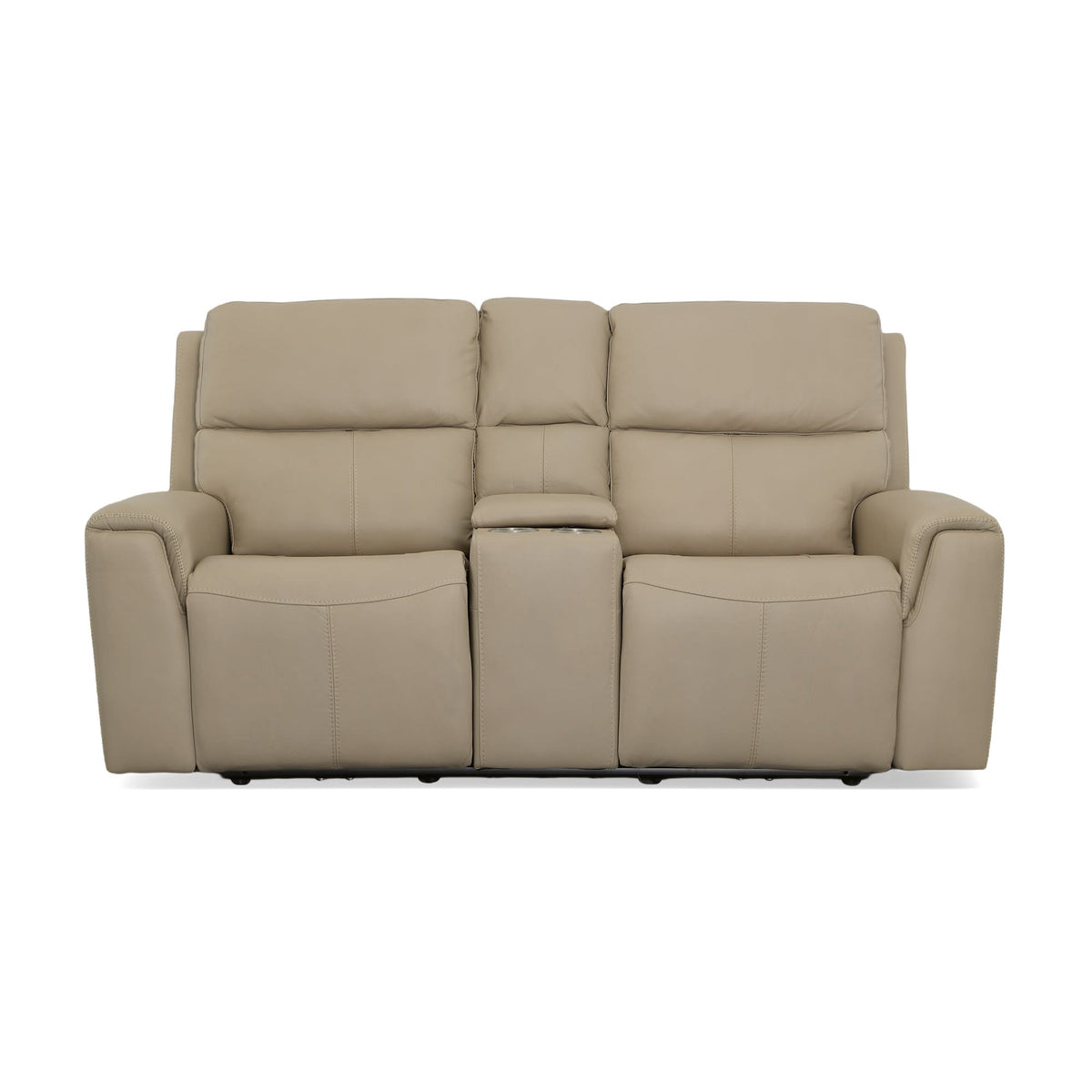 Flexsteel Jarvis Power Reclining Loveseat with Console & Power Headrests