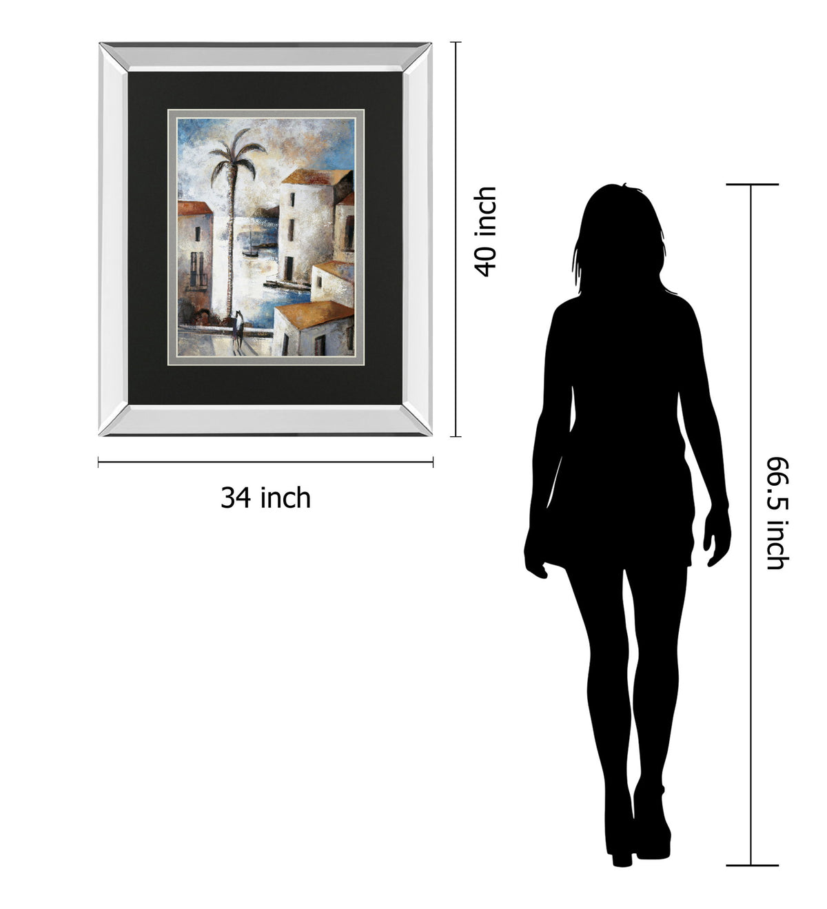 Contraluz By Lourengo D. Mirrored Frame - Dark Gray