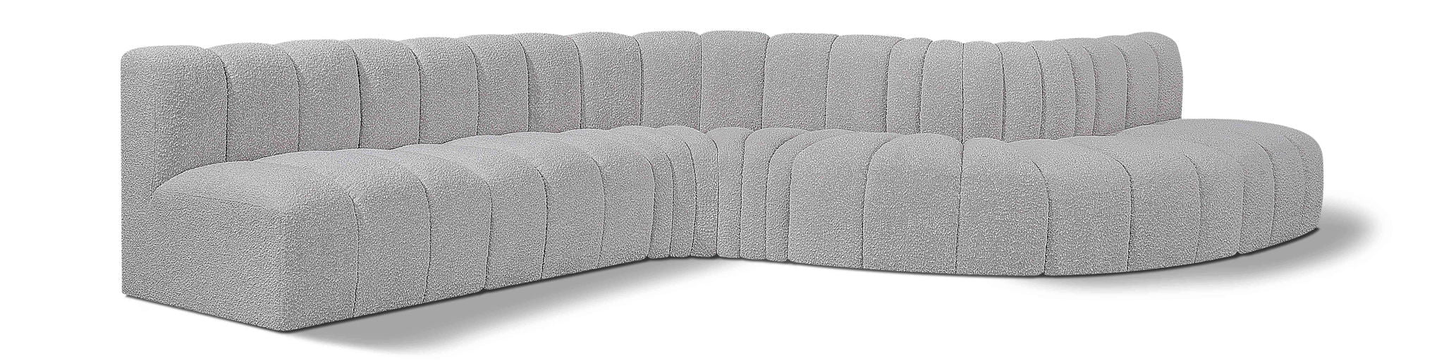 Arc - Boucle Fabric 7 Piece Modular Sofa