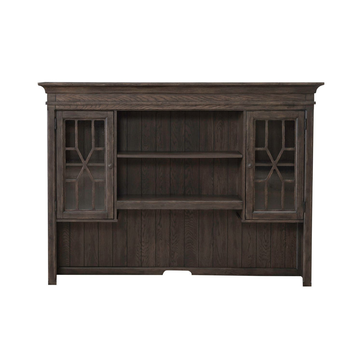 Paradise Valley - Executive Credenza Hutch - Saddle Brown