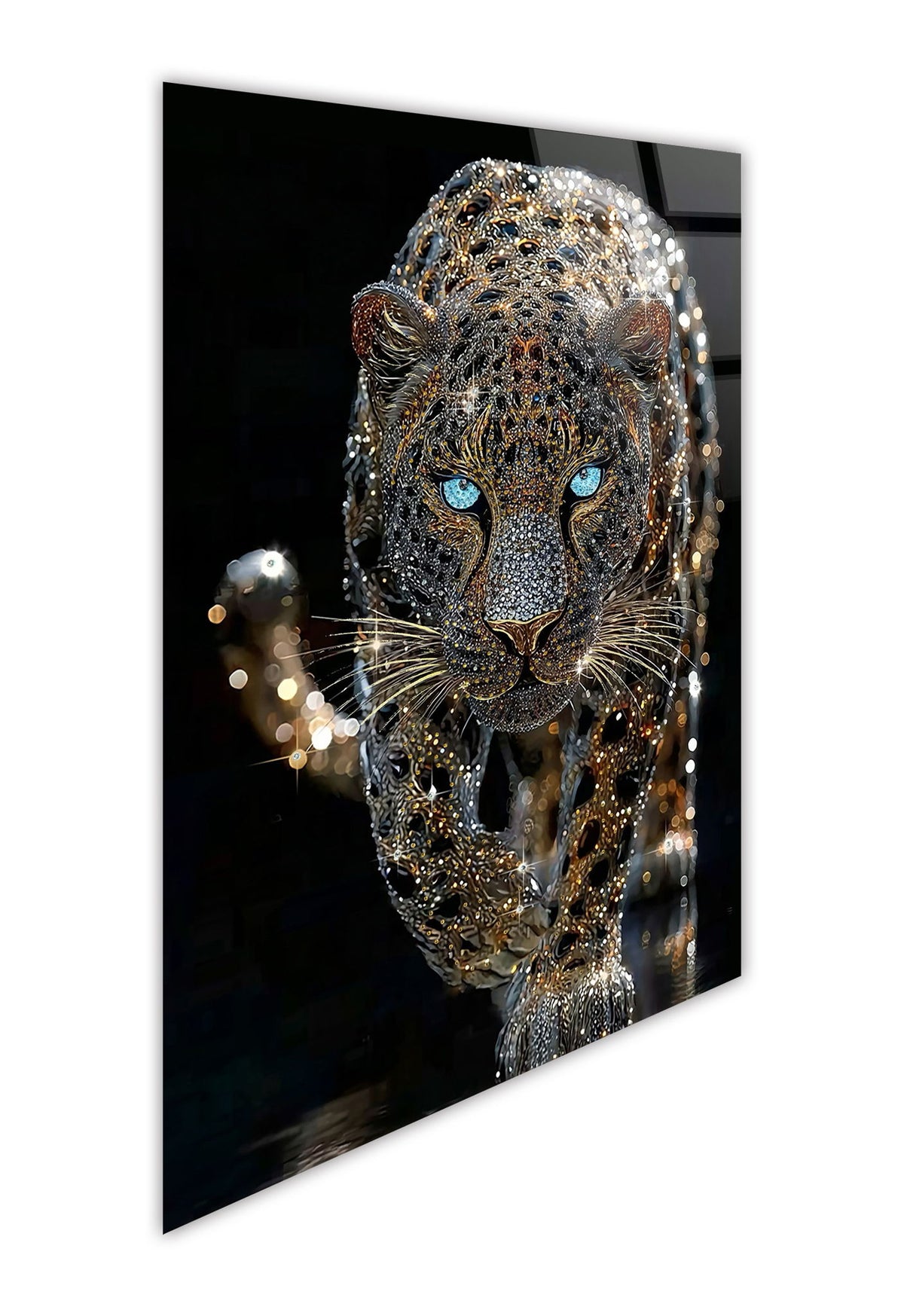 Starlit Sovereign II Tempered Glass With Foil & Rhinestones - Black / Gold