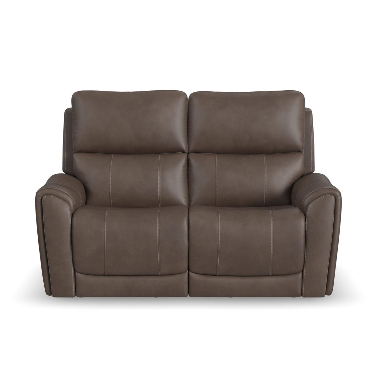 Flexsteel Carter Power Reclining Loveseat with Power Headrests & Lumbar